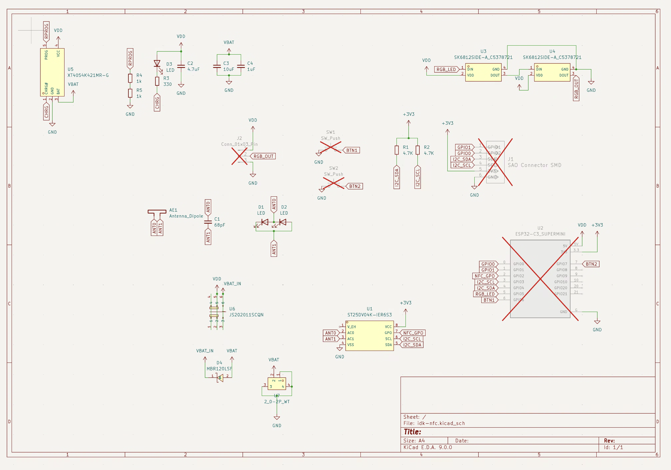 IDK NFC Badge Schematic